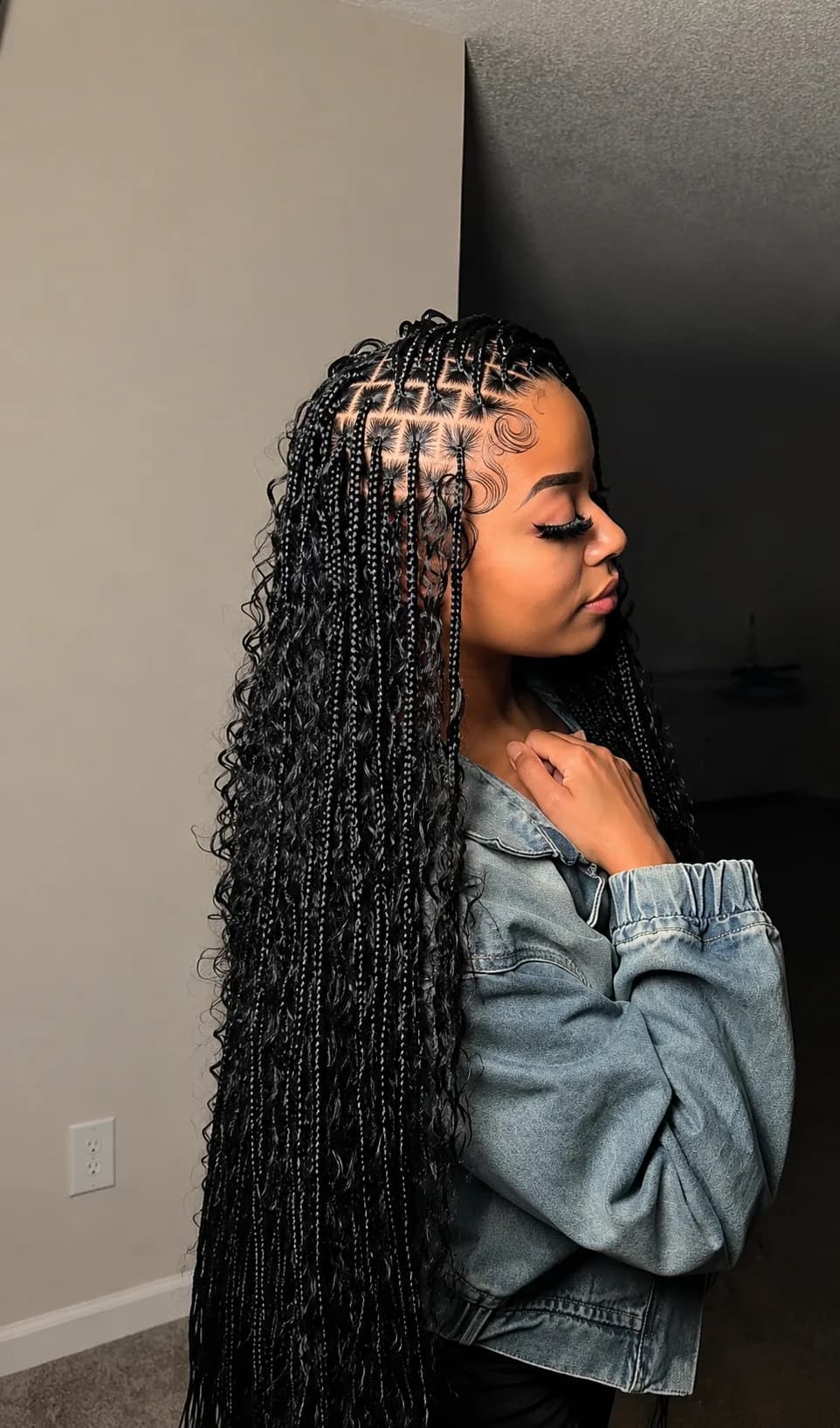 Boho Knotless Braids